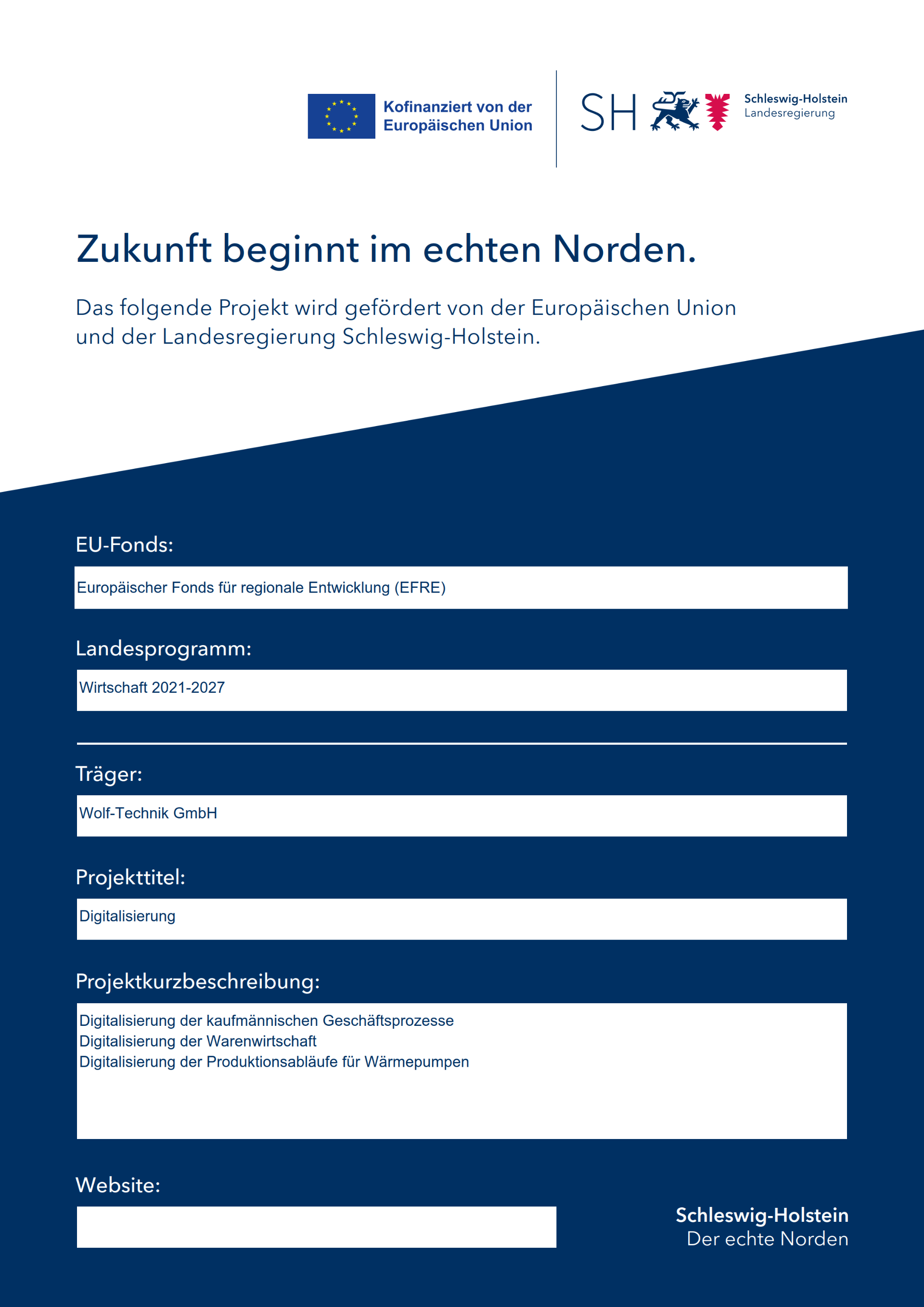 Förderprojekt Digitalisierung